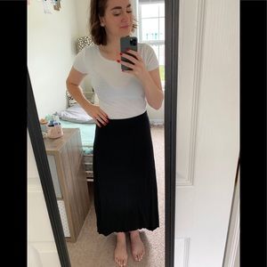 ☀️ Black maxi skirt high low size S ☀️
